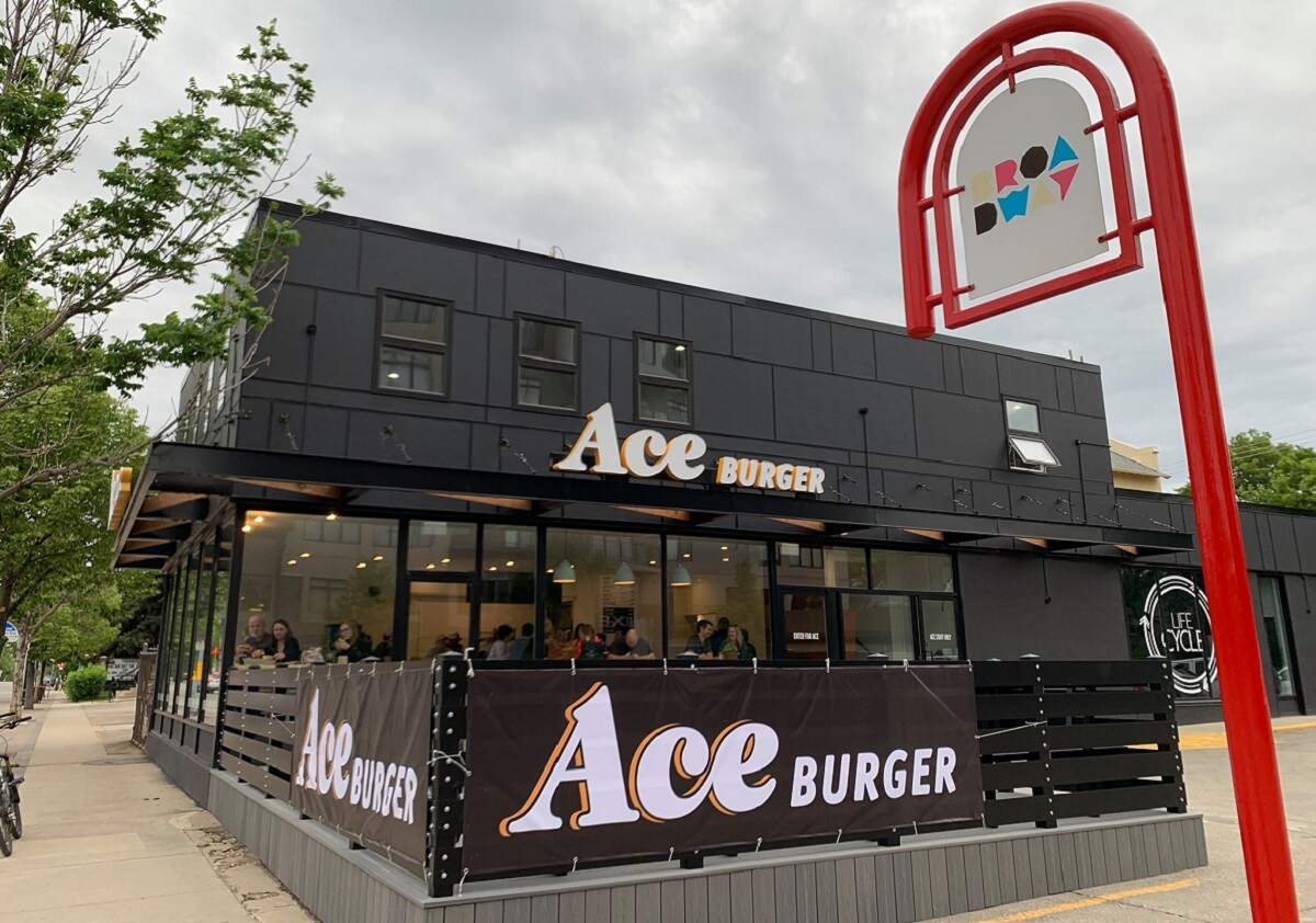 the outside of Ace Burger in Saskatoon