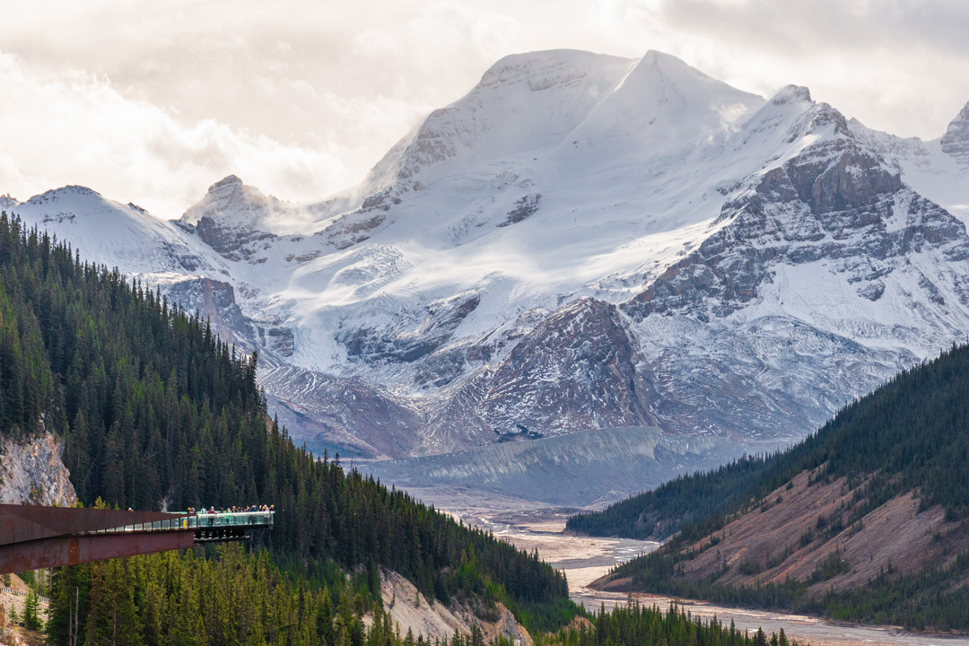 the skywalk near banff and jasper