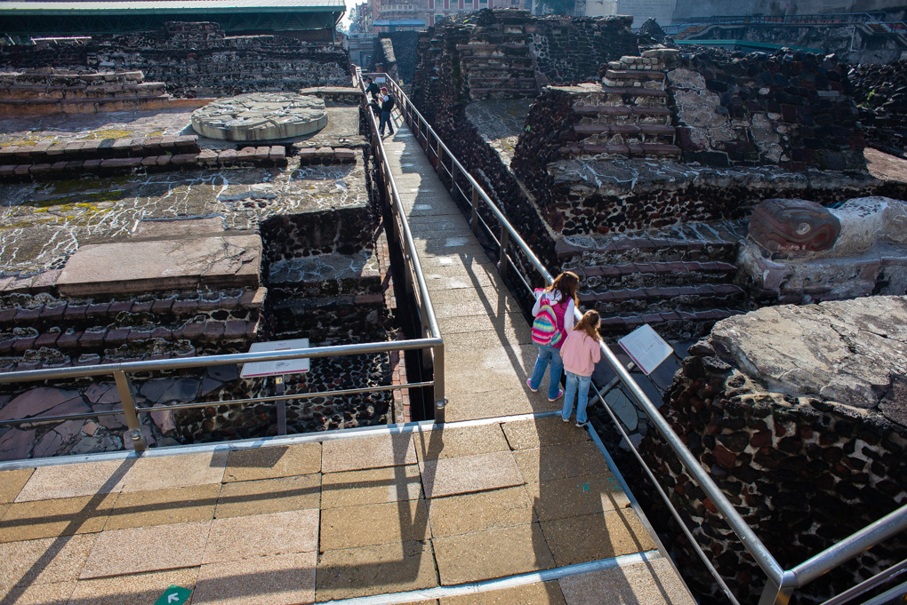 The ancient ruins in Mexico City
