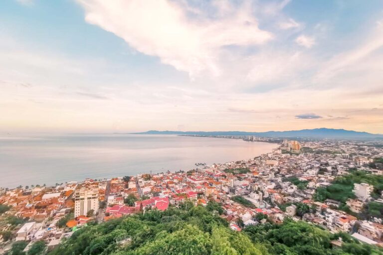 Puerto Vallarta from Mirador de la Cruz at sunrise