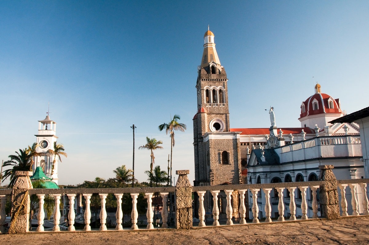 historic buildings in Cuetzalan, Mexico