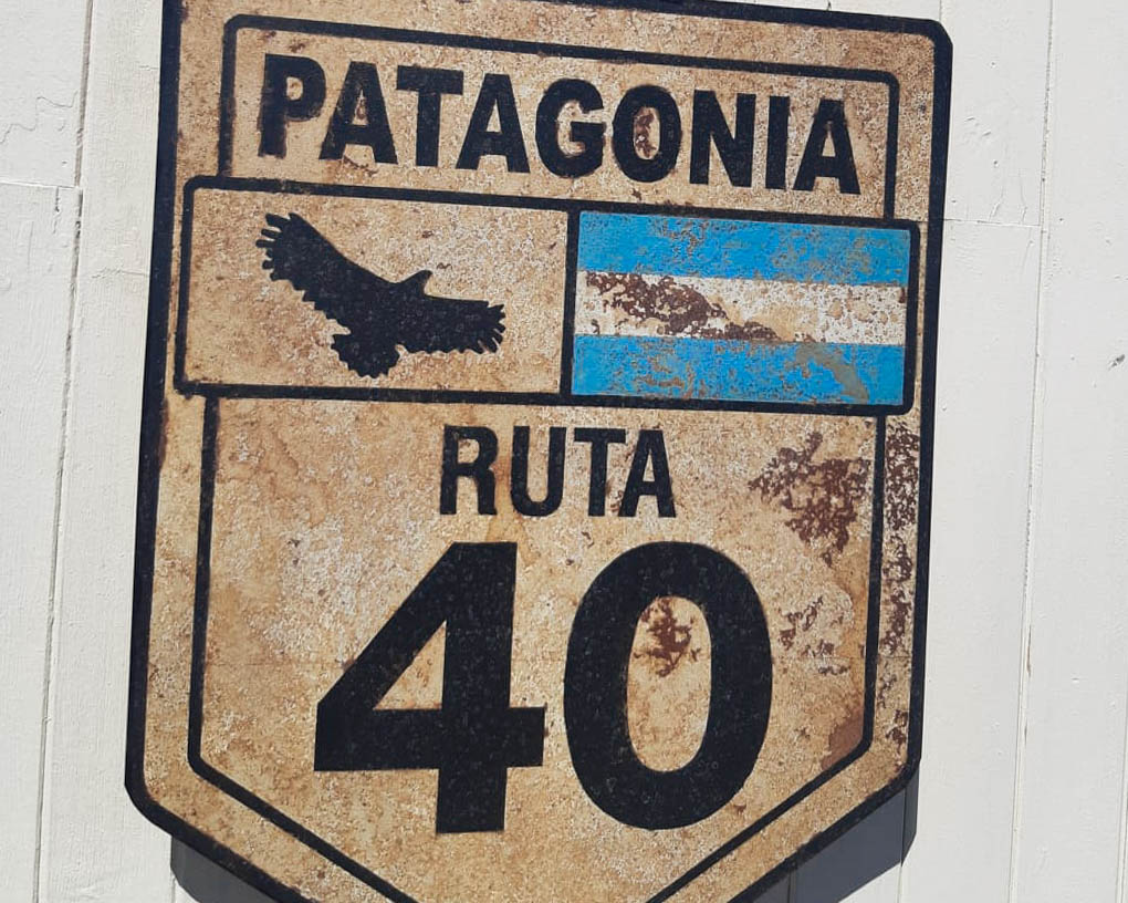 Ruta 40 highway sign Argentina 