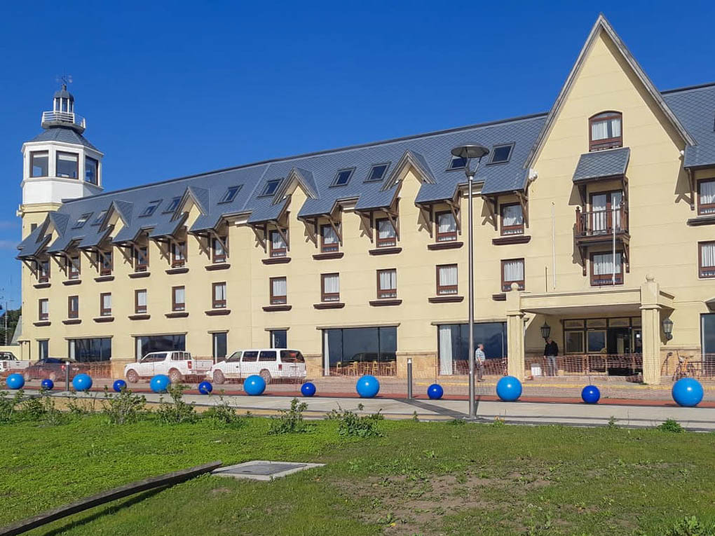A Hotel on the waterfront of Puerto Natales, Chile