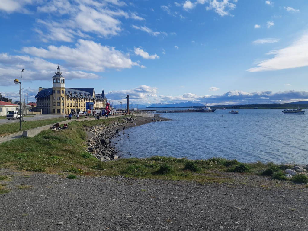 The shore front of Puerto Natales, Chile