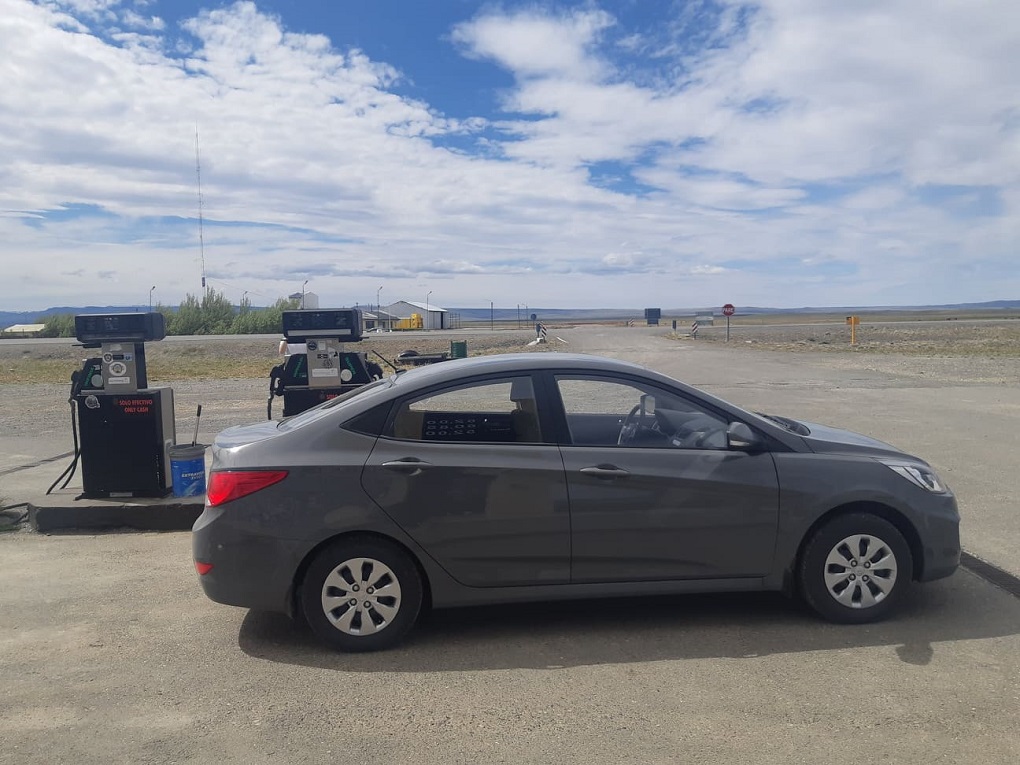 gas station in remote patagonia