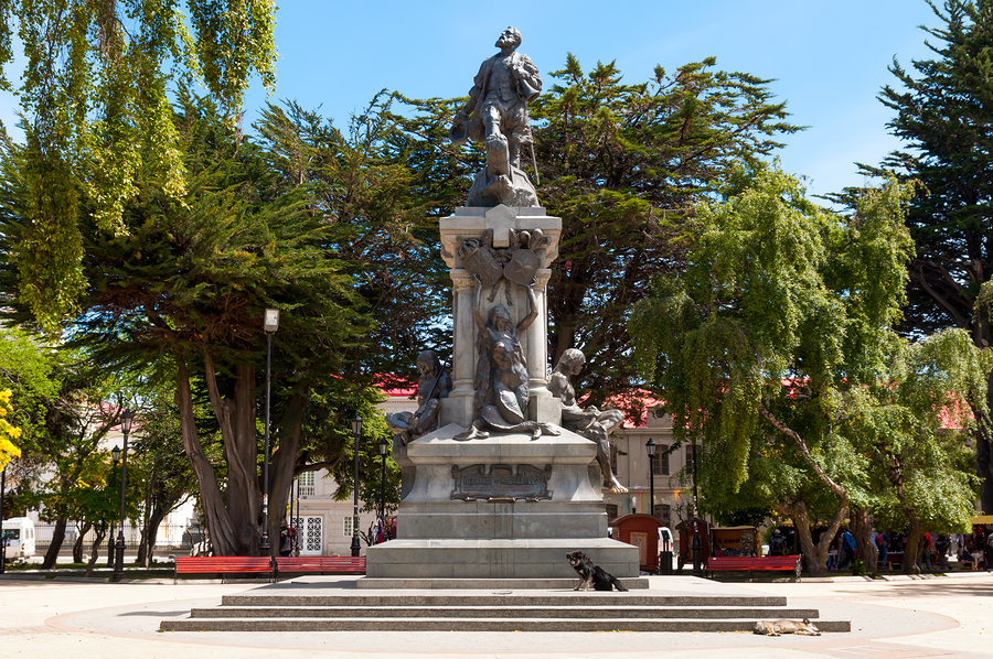 Monument to Fernando de Magallanes in punta arenas