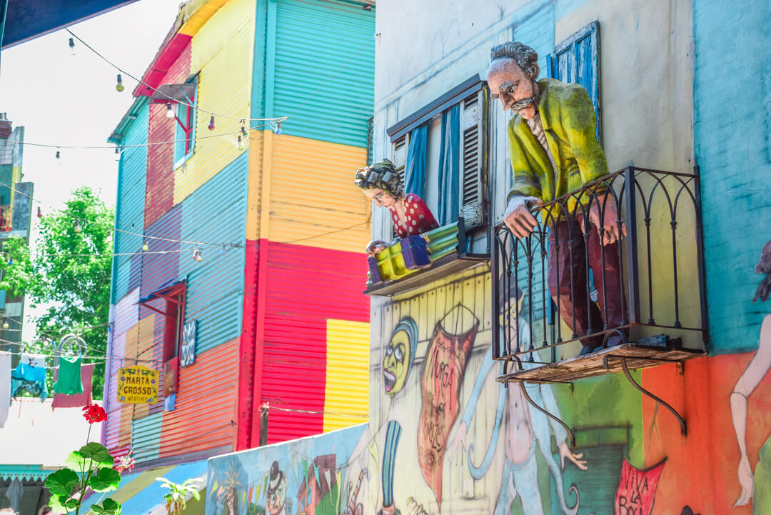 The colorful streets of La Boca, Buenos Aires