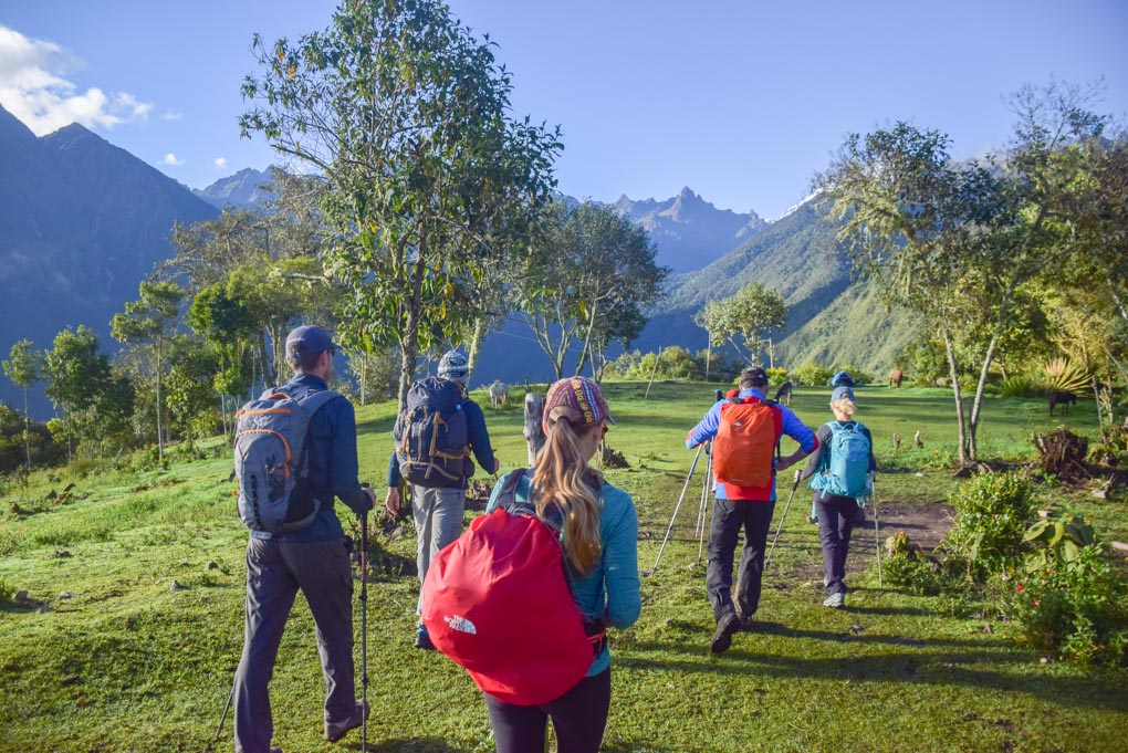 Our group of hikers on the Salkantay Trek