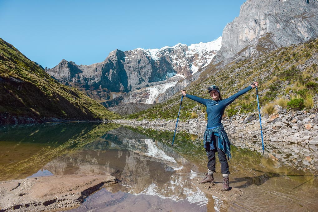 Bailey hiking in huaraz, Peru