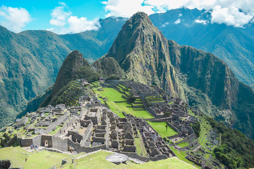 Machu Picchu, Peru with Huayna Picchu in the backgound