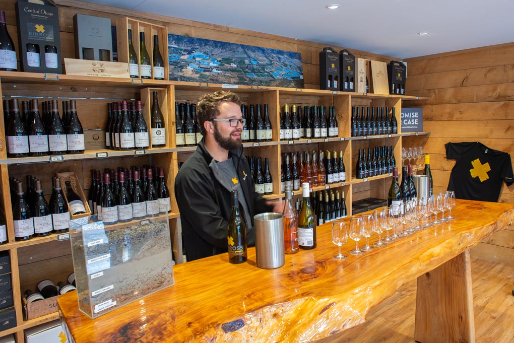 Waiting to taste wine at Kinross Winery