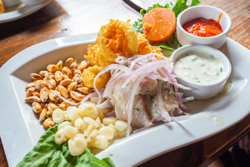 Traditional Ceviche at Rustica in Miraflores