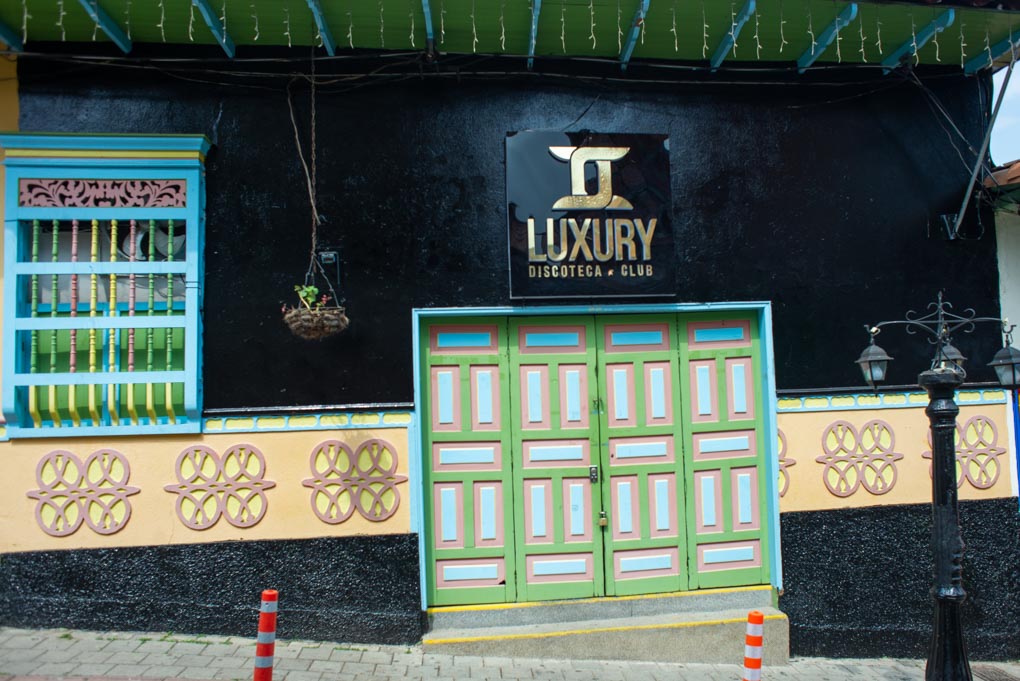 A nightclub in Guatapé, Colombia