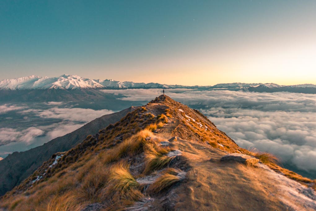 A sunrise ar Roy's Peak, Wanaka