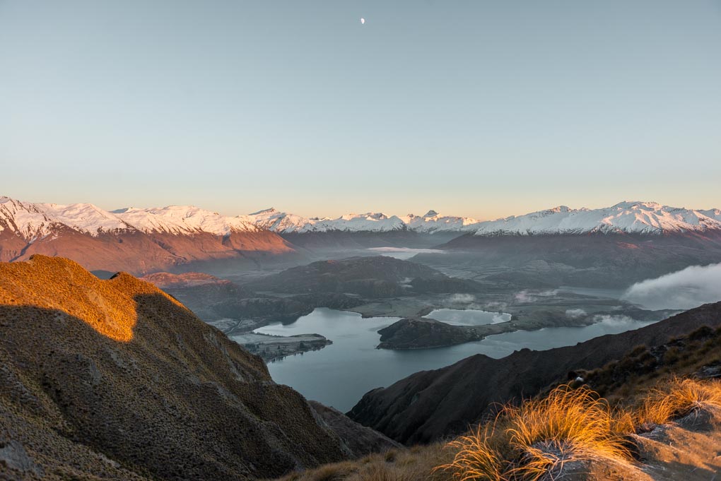 A unique view of Lake Wanaka from Roy's Peak