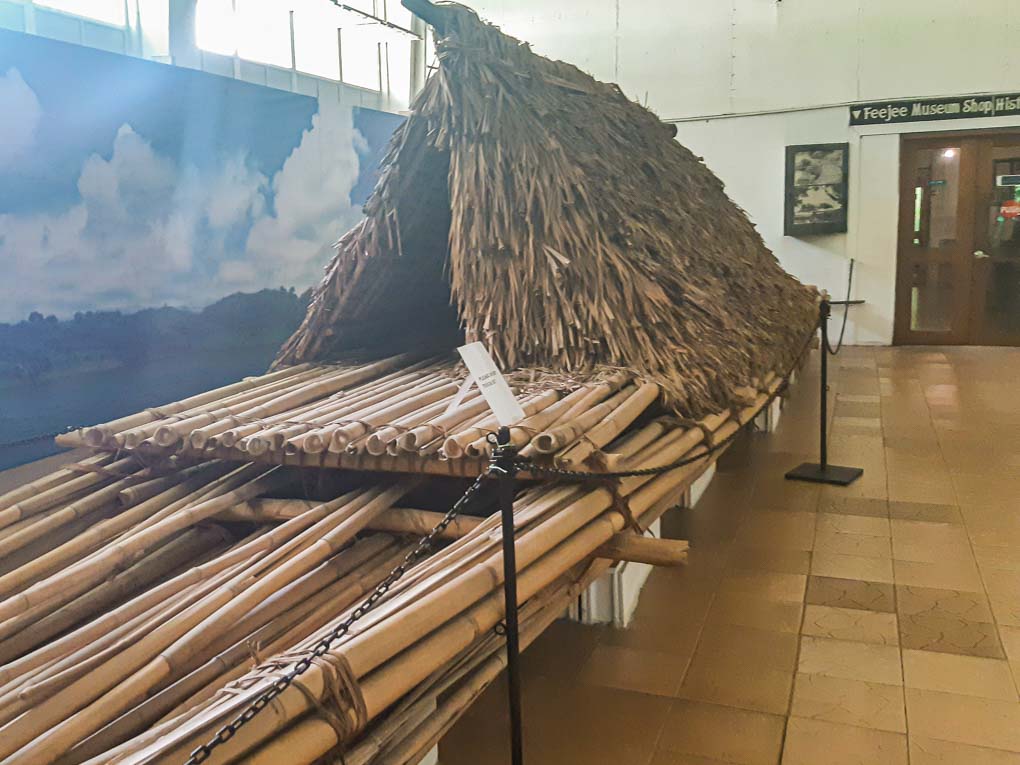 boat replica in the Fiji Museum, Suva