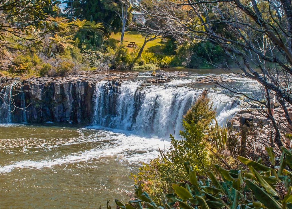 View of Haruru Falls, New Zealand