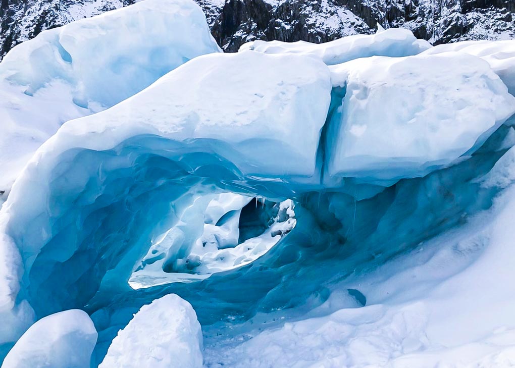 Up close picture of the Franz Josef Glacier