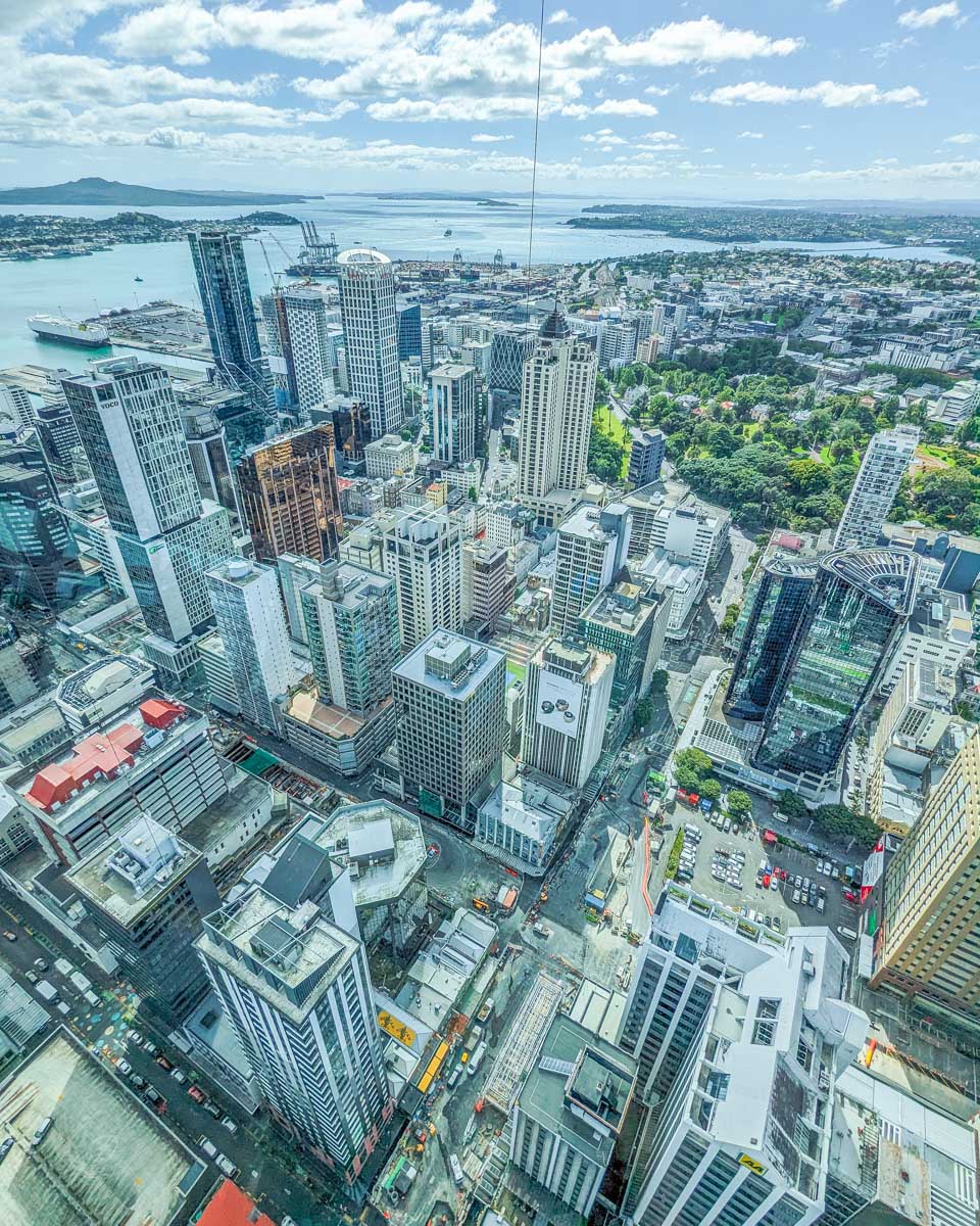 View from the Sky Tower in Auckland