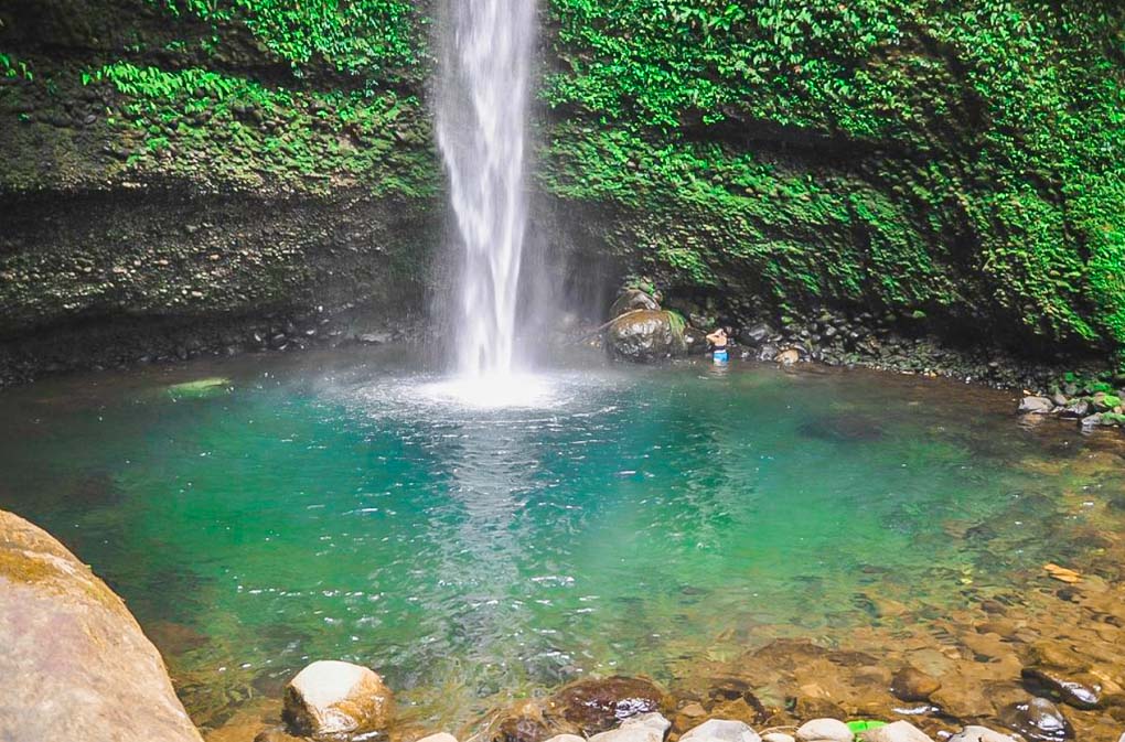 A waterfall we visited on our Amazon tour to Puyo, Ecuador from Banos