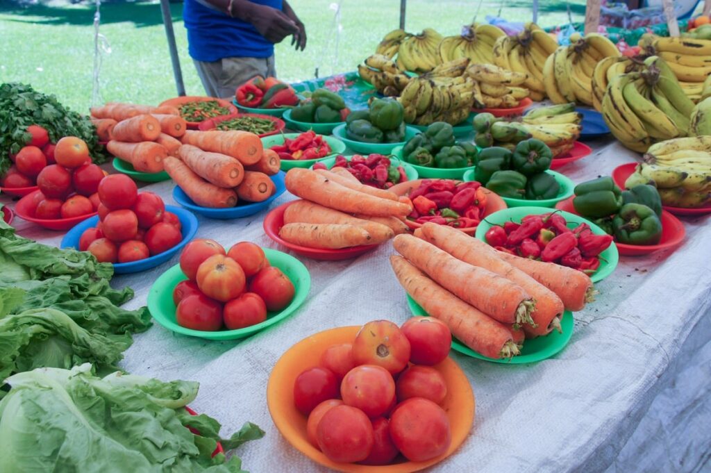 produce for sale at the Suva Municipal Market