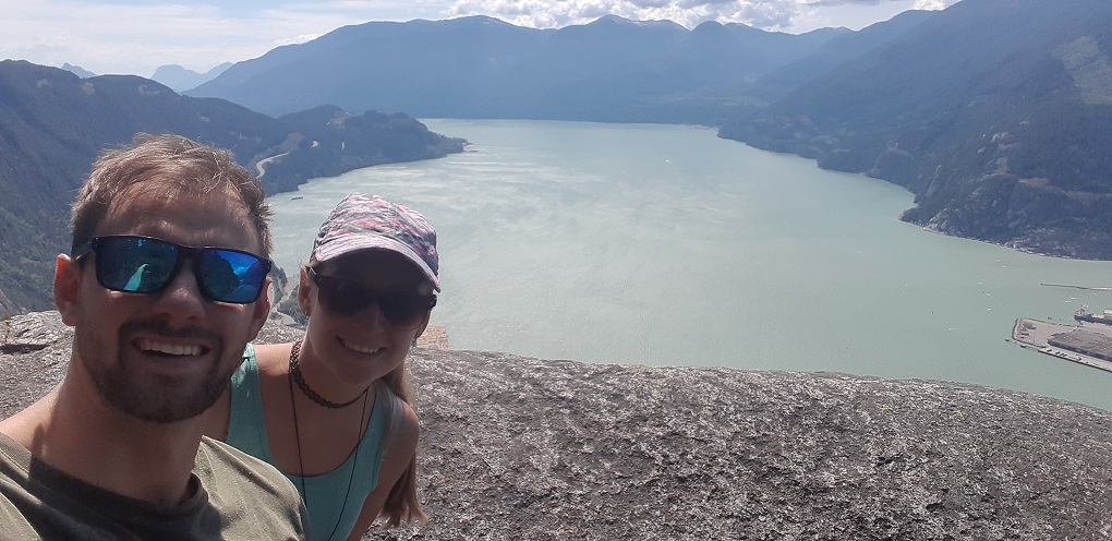 daniel and bailey selfie in Vancouver, BC