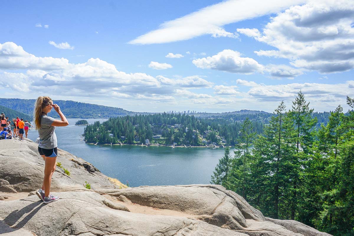 Bailey at Quarry Rock in Deep Cove, North Vancouver, Canada