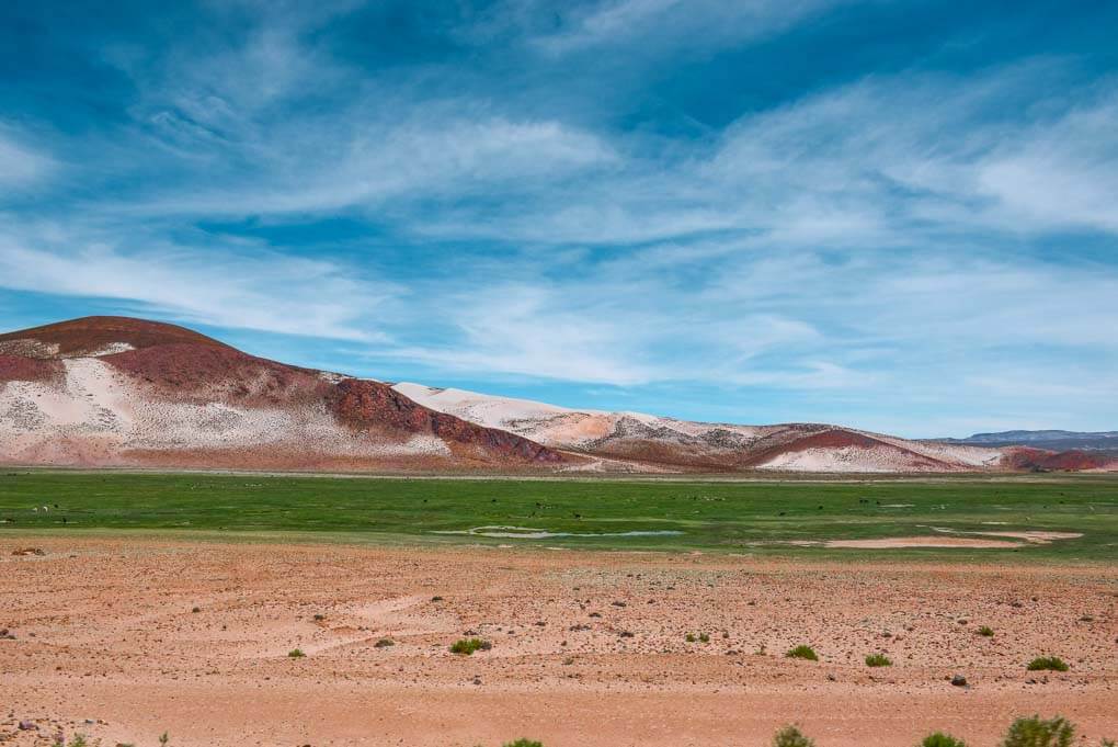 beautiful landscape on a salt flats tour/ Salar de Uyuni in Bolivia