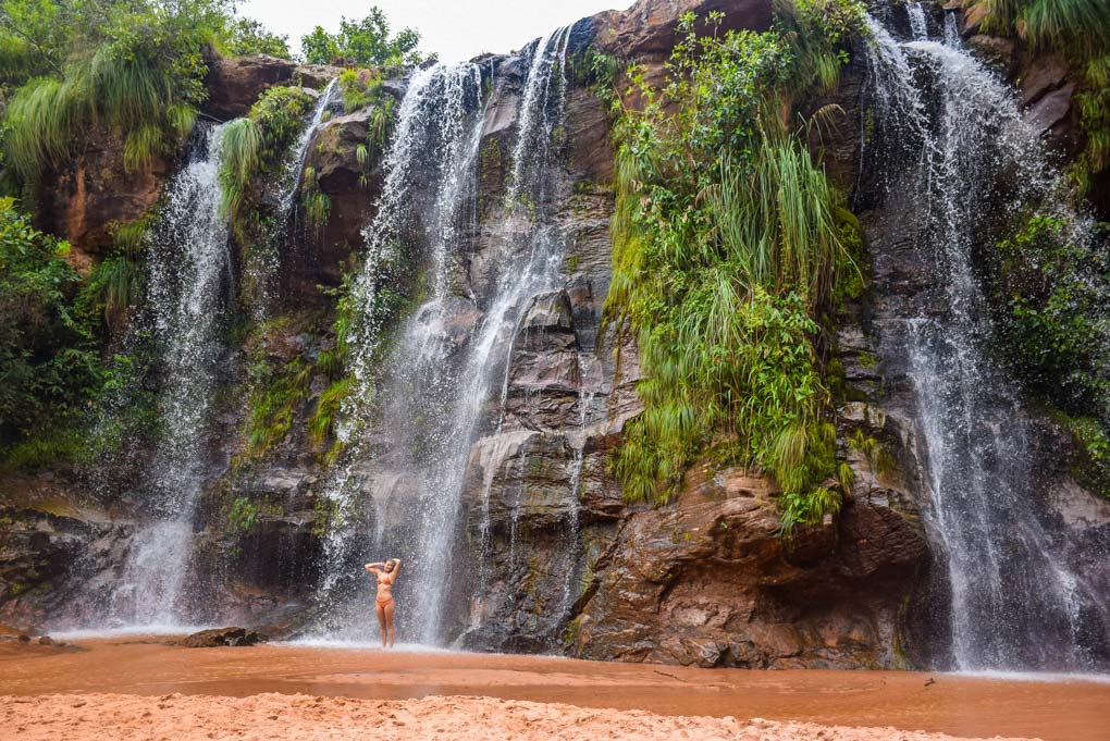 Las Cuevas Waterfall in Samaipata, Bolivia