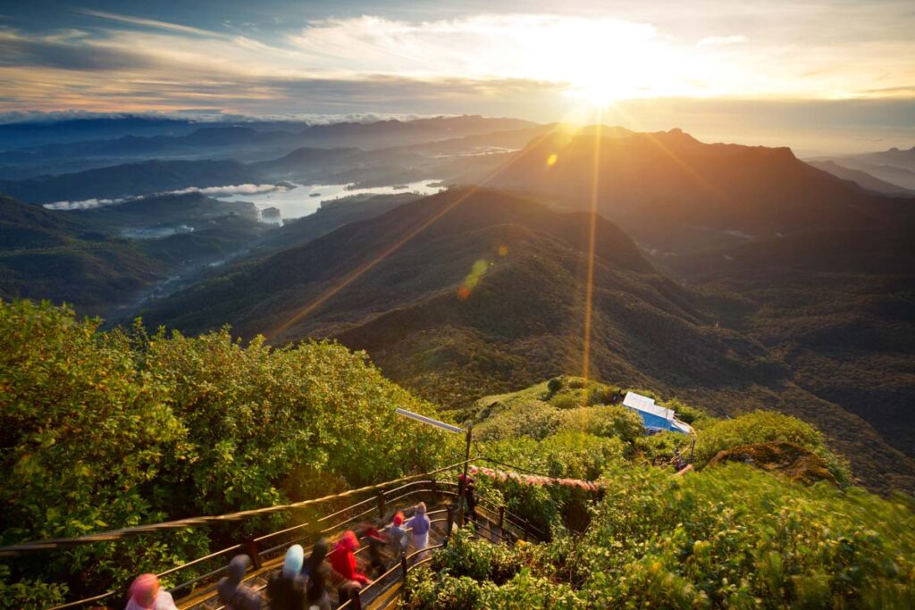 Sunrise view from Adam's Peak