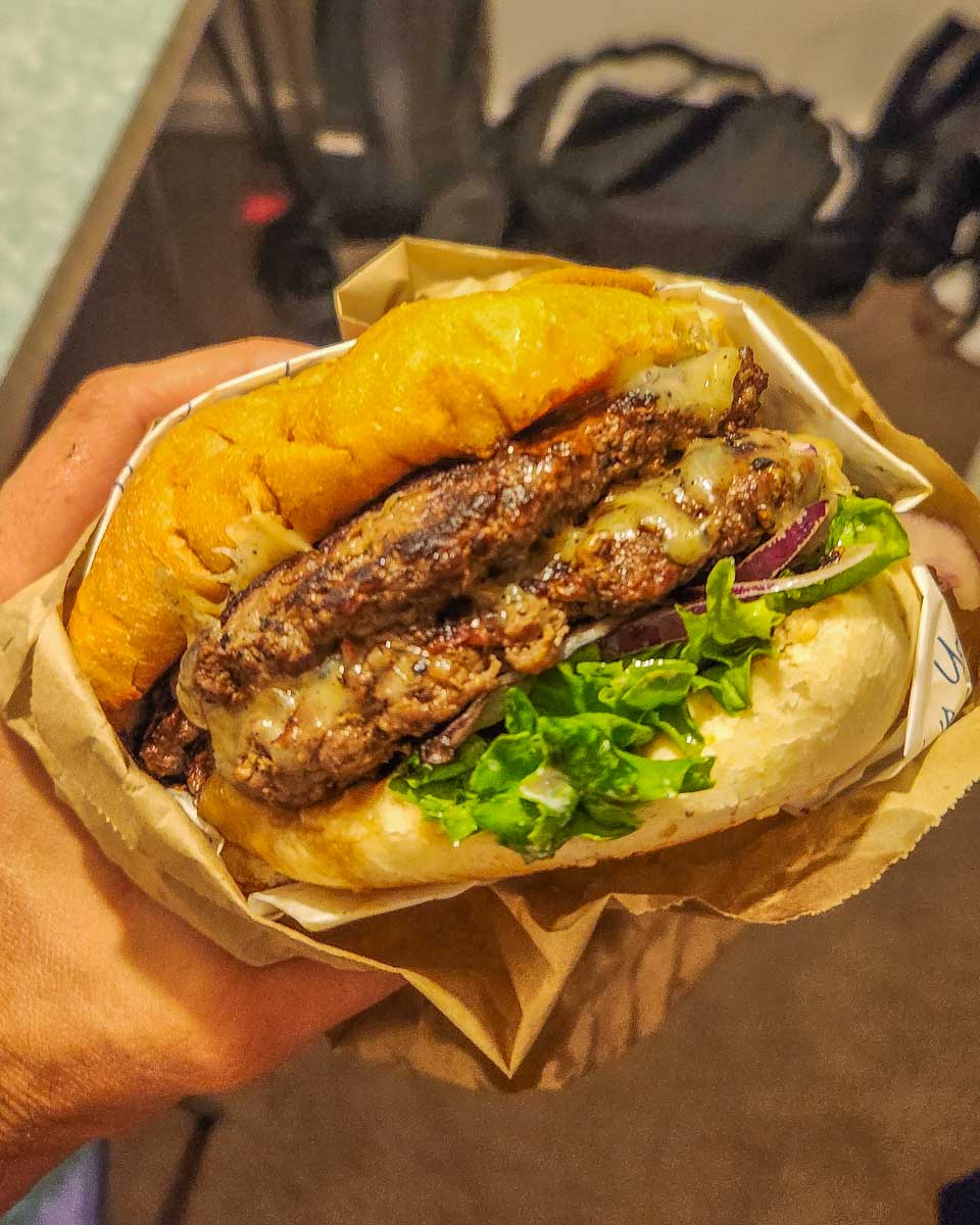 Double Ferg Burger classic in Queenstown