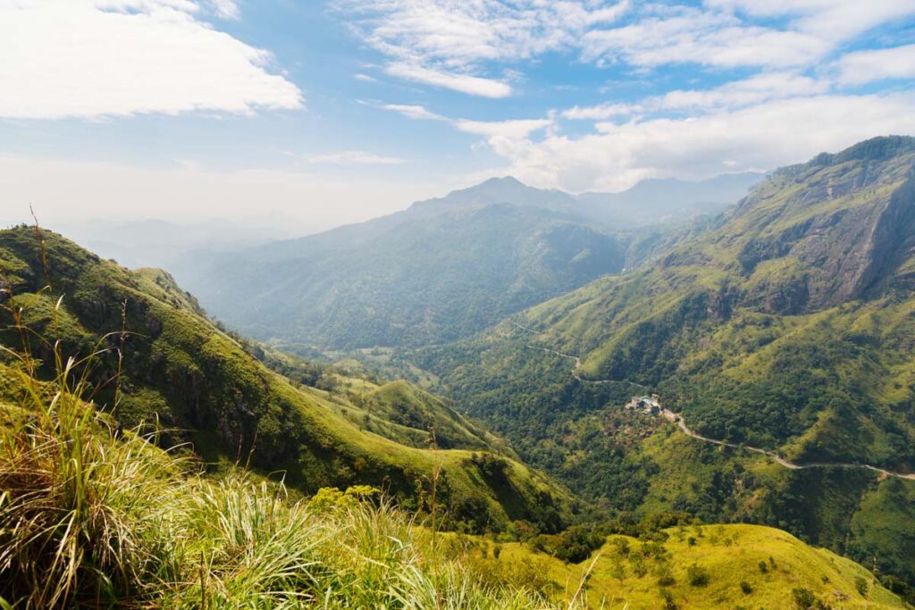 View from Ella Rock in Ella, Sri Lanka