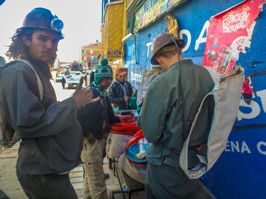 Buying dynamite in Potosi, Bolivia before our tour to the mines.
