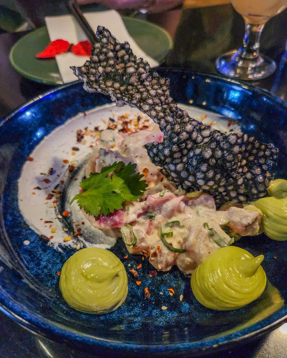 Raw fish at Blue Kanu in Queenstown