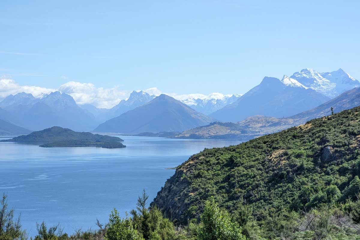View looking towards Glenorchy from the Queenstown to Glenorchy road
