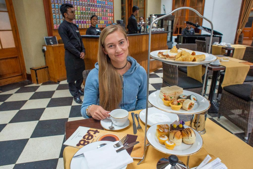 The food at the grand hotel high tea in Nuwara Eliya