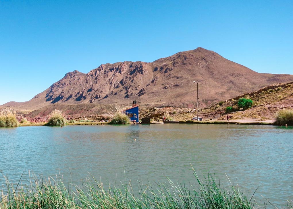 Ojo del Inca Host springs near Potosi, Bolivia