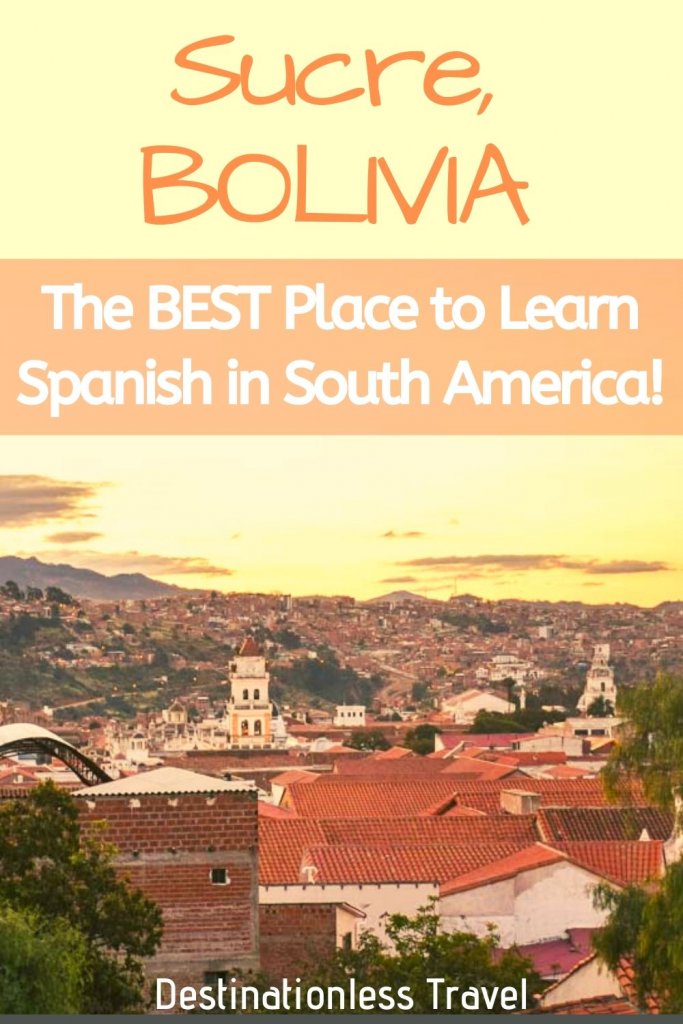 sucre bolivia spanish school pin