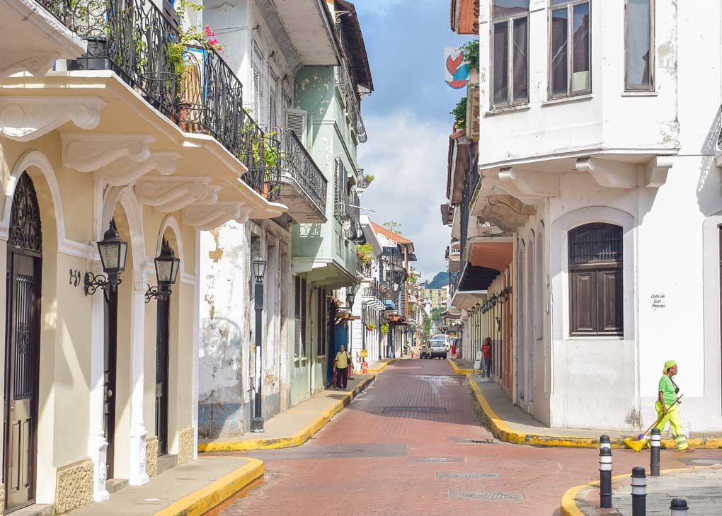 A cute street in Casco Viejo, Panama City