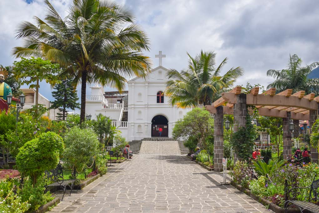 the church in San Pedro on Lake Atitlan