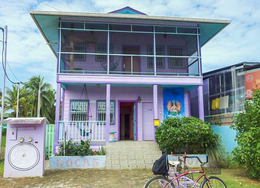 The front of Bocas Yoga on Isla Colon