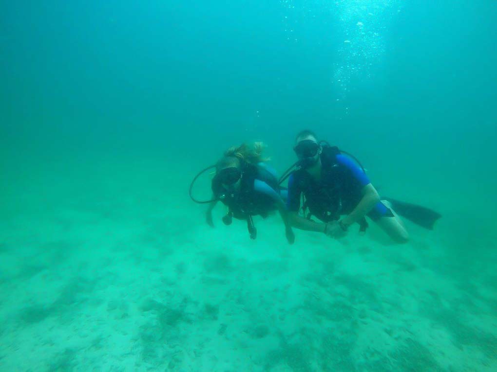Scuba diving on Bocas del Toro, Panama