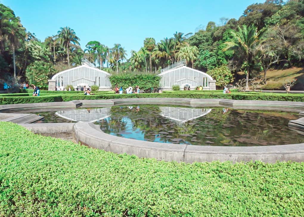 Green houses at the Sao Paulo Botanical Garden