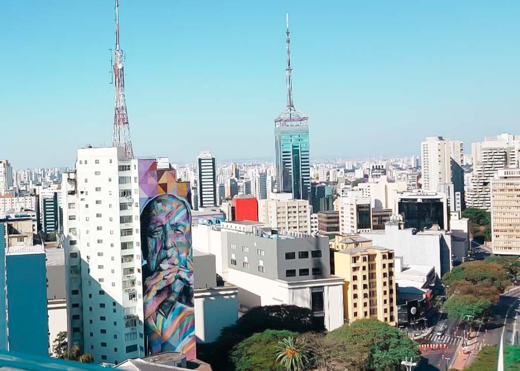 The view from Mirante Sesc, Sao Paulo, Brazil
