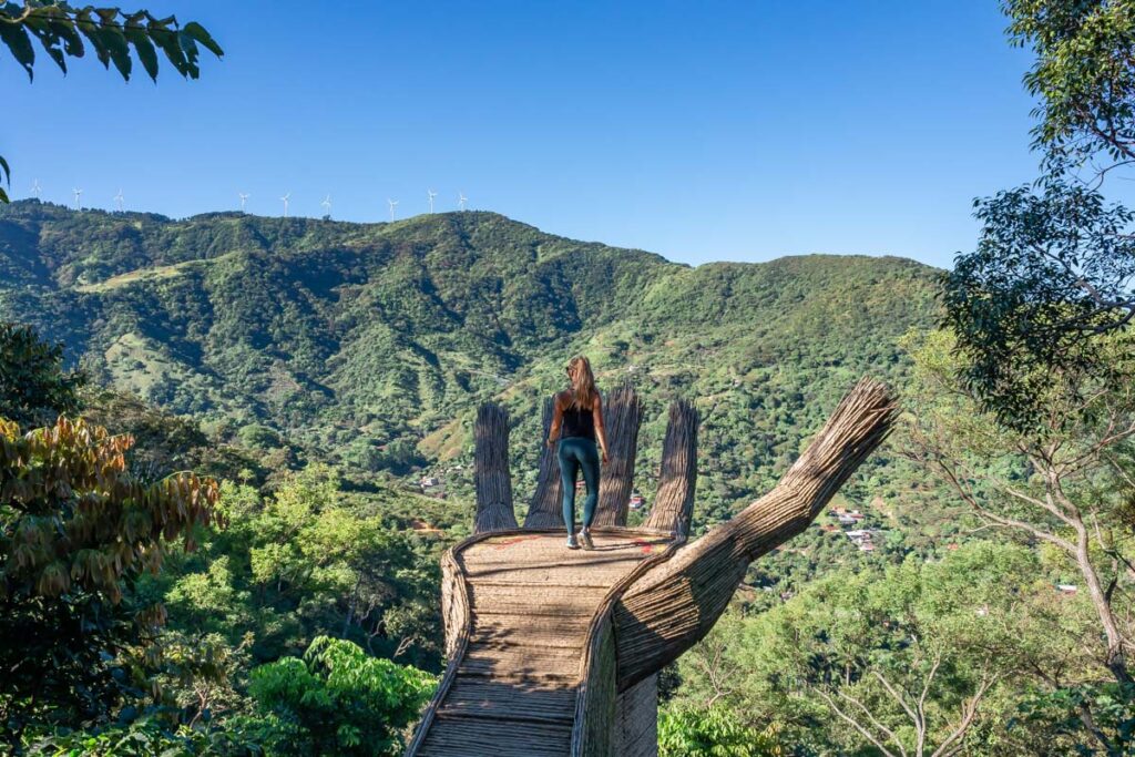 The view from the hand on Hacienda y Beneficio La Chimba hike near San Jose, Costa Rica