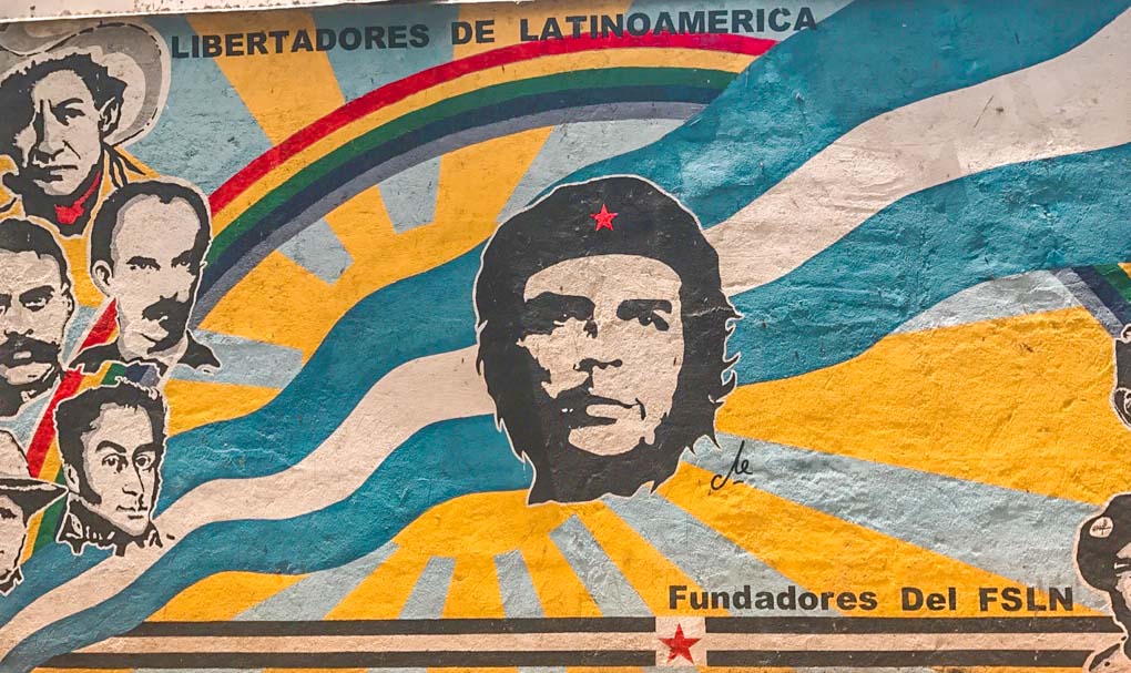 graffiti mural in Leon, Nicaragua