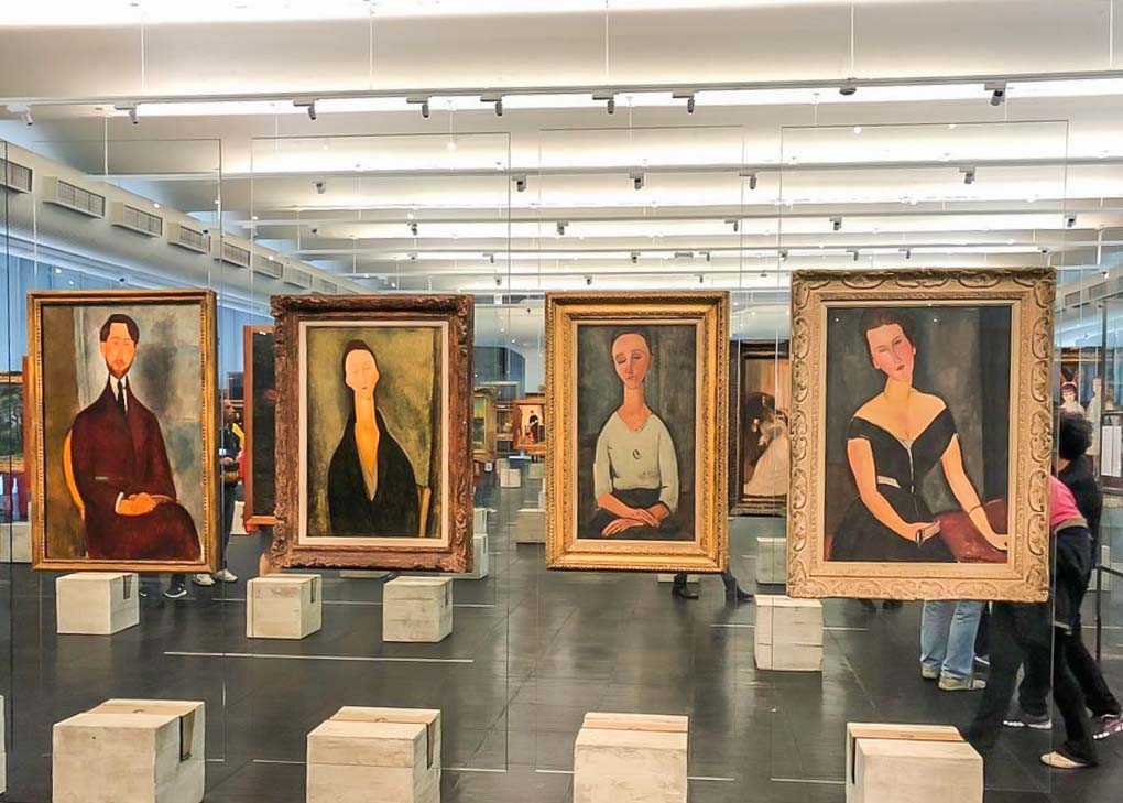 Art in the São Paulo Art Museum in Sao Paulo, Brazil