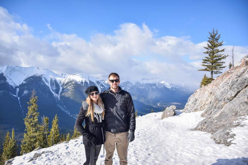 at the top of sulpher mountain in banff