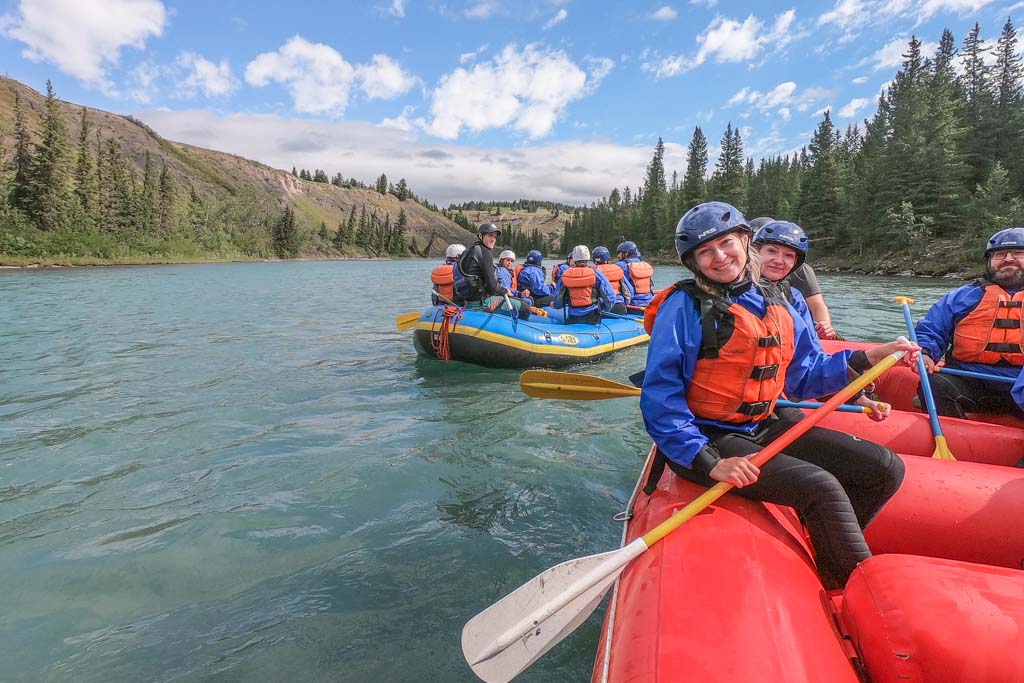 Whiste water rafting in Canmore, Alberta