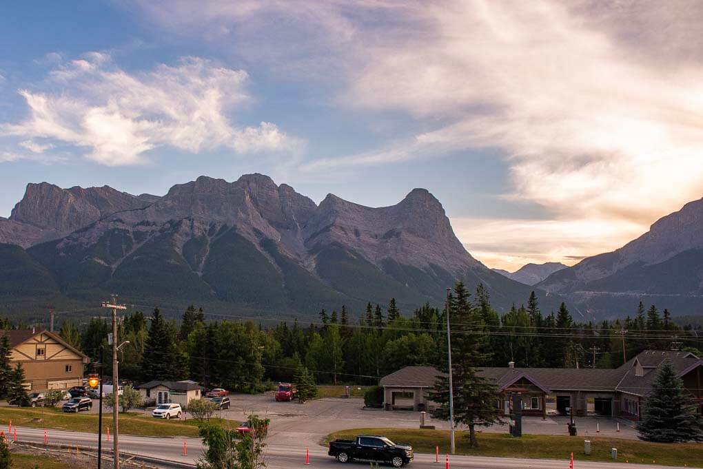 The views from the Coast Canmore Hotel & Conference Centre